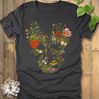 Dark Grey Heather / S Skull In Bloom T-Shirt T-Shirt