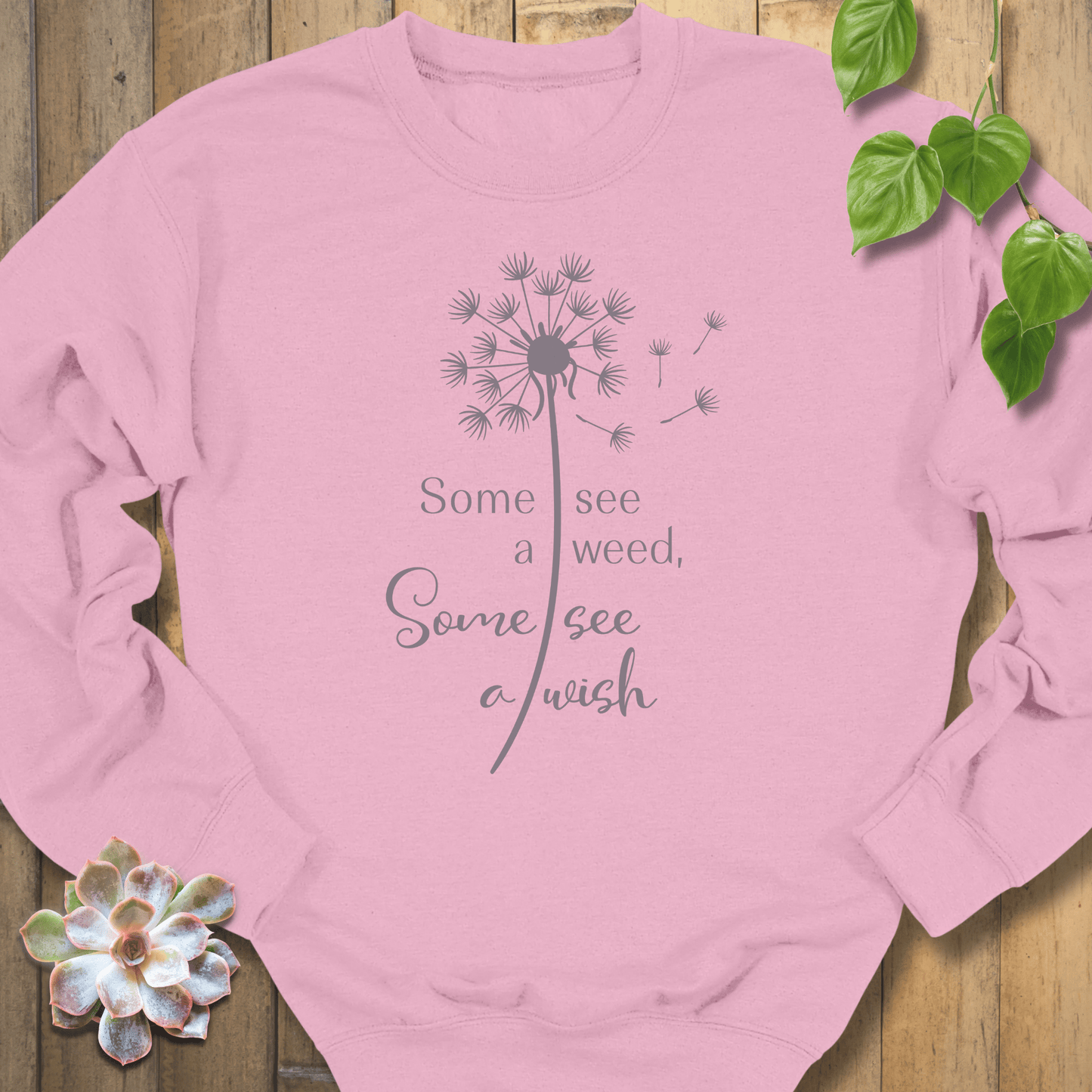 Light Pink / S Some See A Weed Sweatshirt Sweatshirt