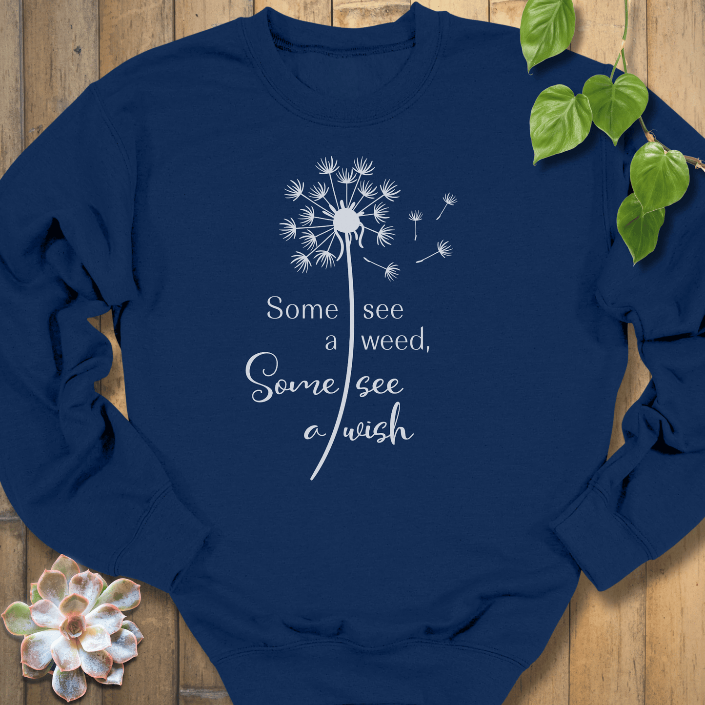 Navy / S Some See A Weed Sweatshirt Sweatshirt