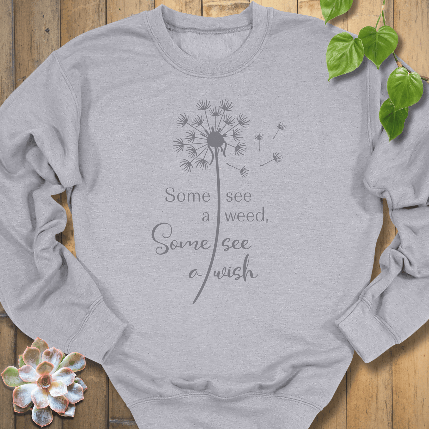 Sport Grey / S Some See A Weed Sweatshirt Sweatshirt