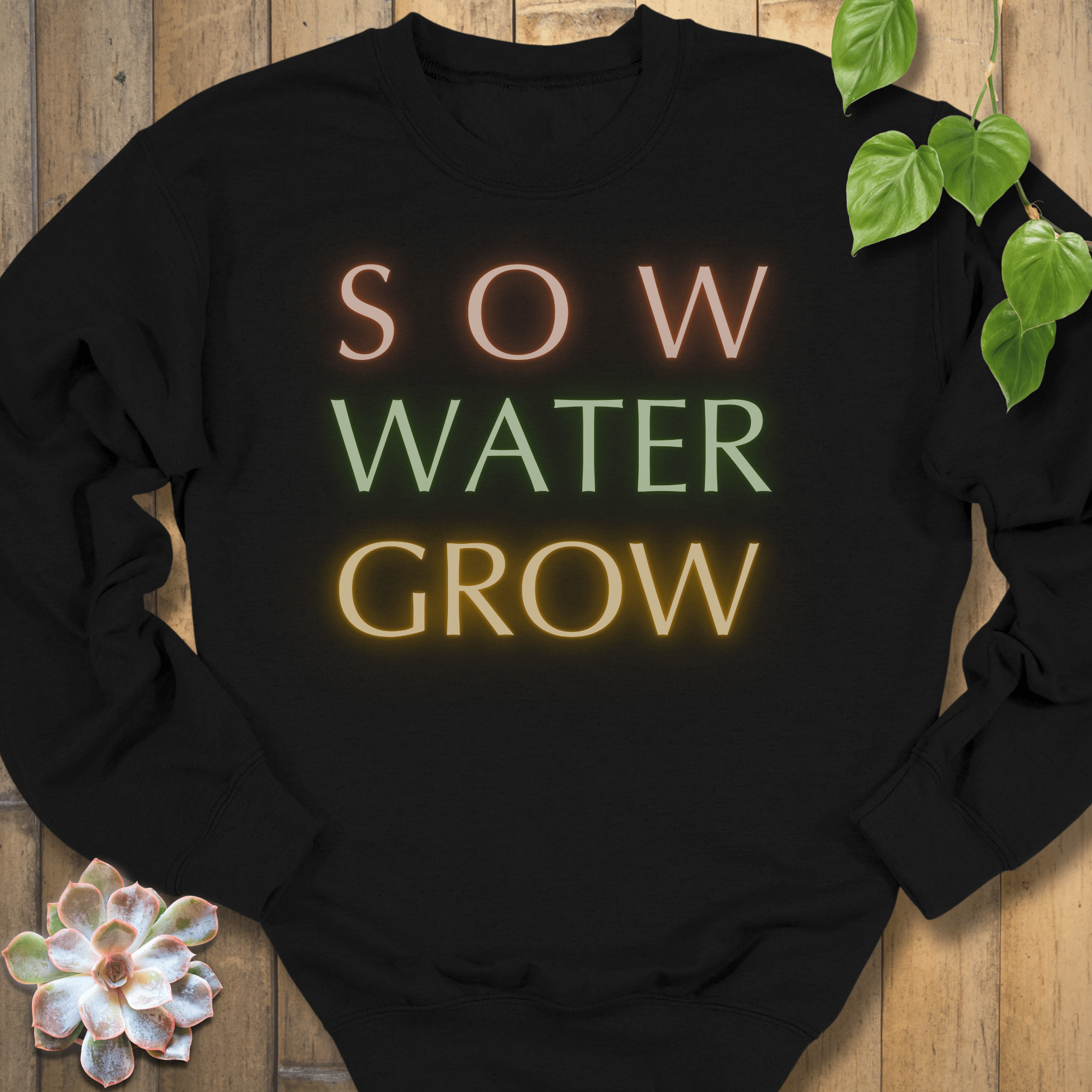 Black / S Sow Water Grow Sweatshirt Sweatshirt