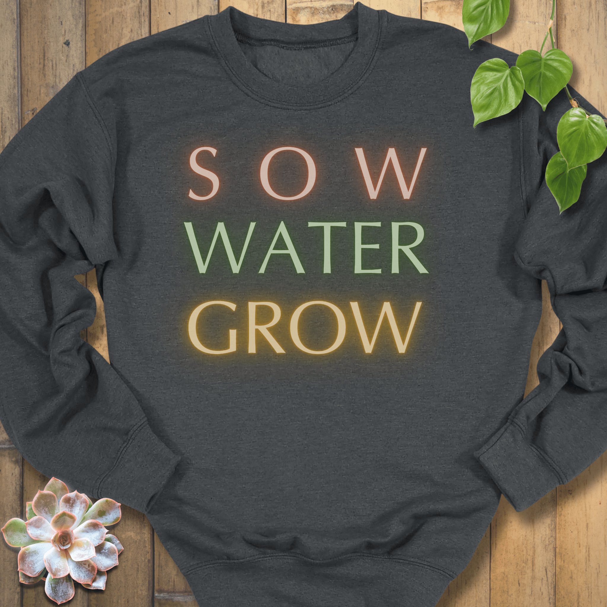Dark Heather / S Sow Water Grow Sweatshirt Sweatshirt