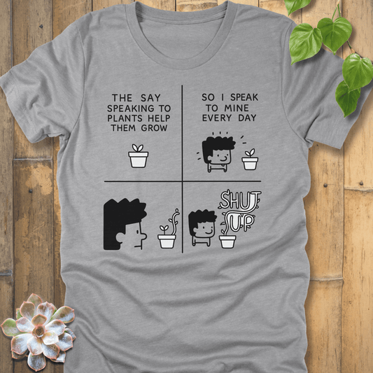 Athletic Heather / S Speaking To Plants T-shirt T-Shirt