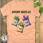 Heather Peach / S Spooky Seeds Co. T-Shirt T-Shirt