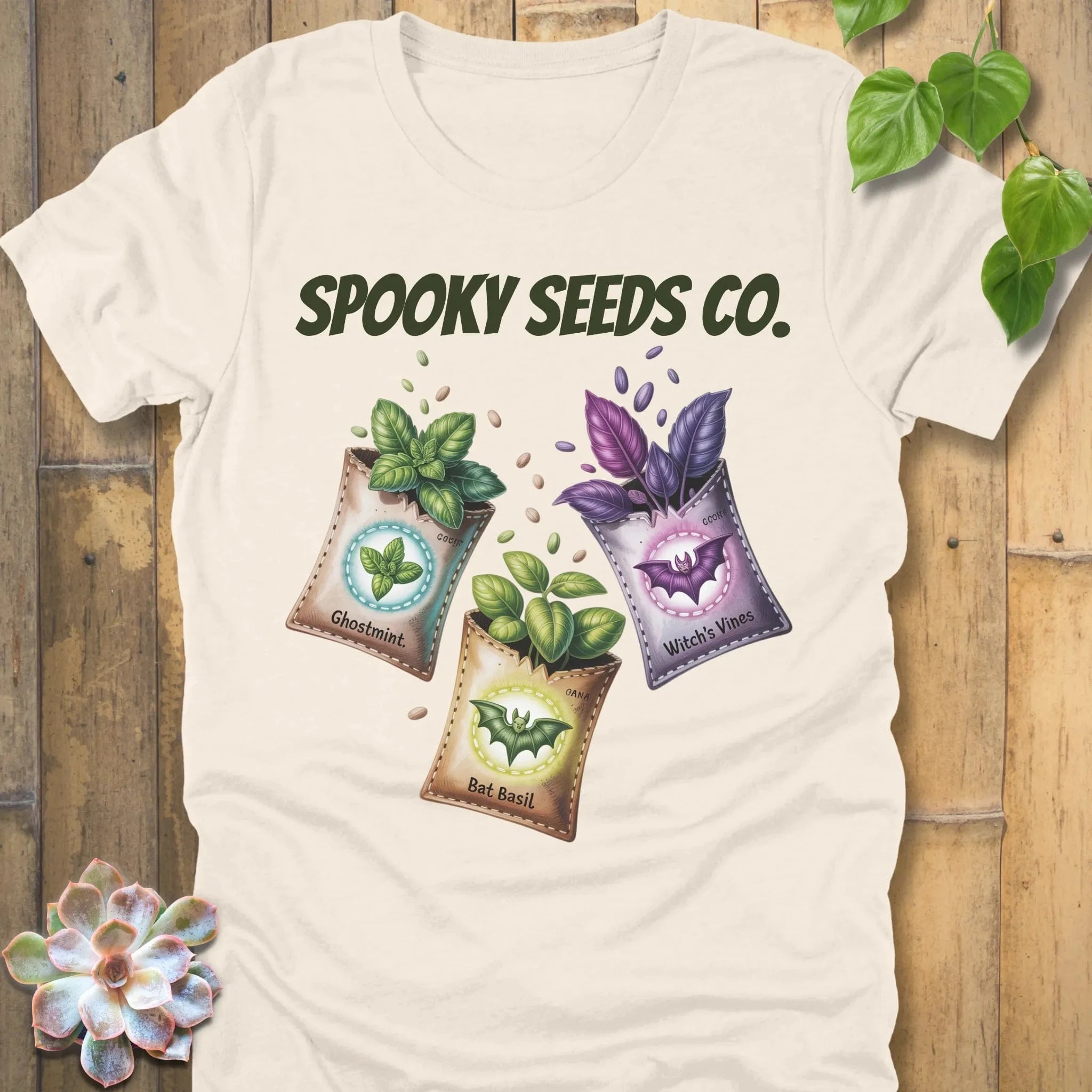 Natural / S Spooky Seeds Co. T-Shirt T-Shirt