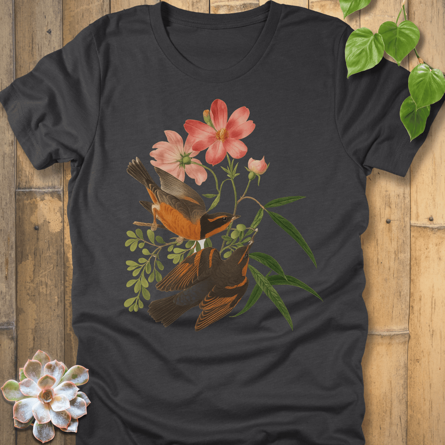 Dark Grey Heather / S Spring Songbirds T-shirt T-Shirt
