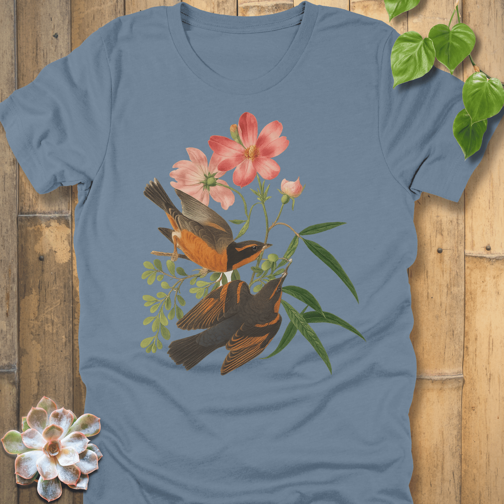 Steel Blue / S Spring Songbirds T-shirt T-Shirt