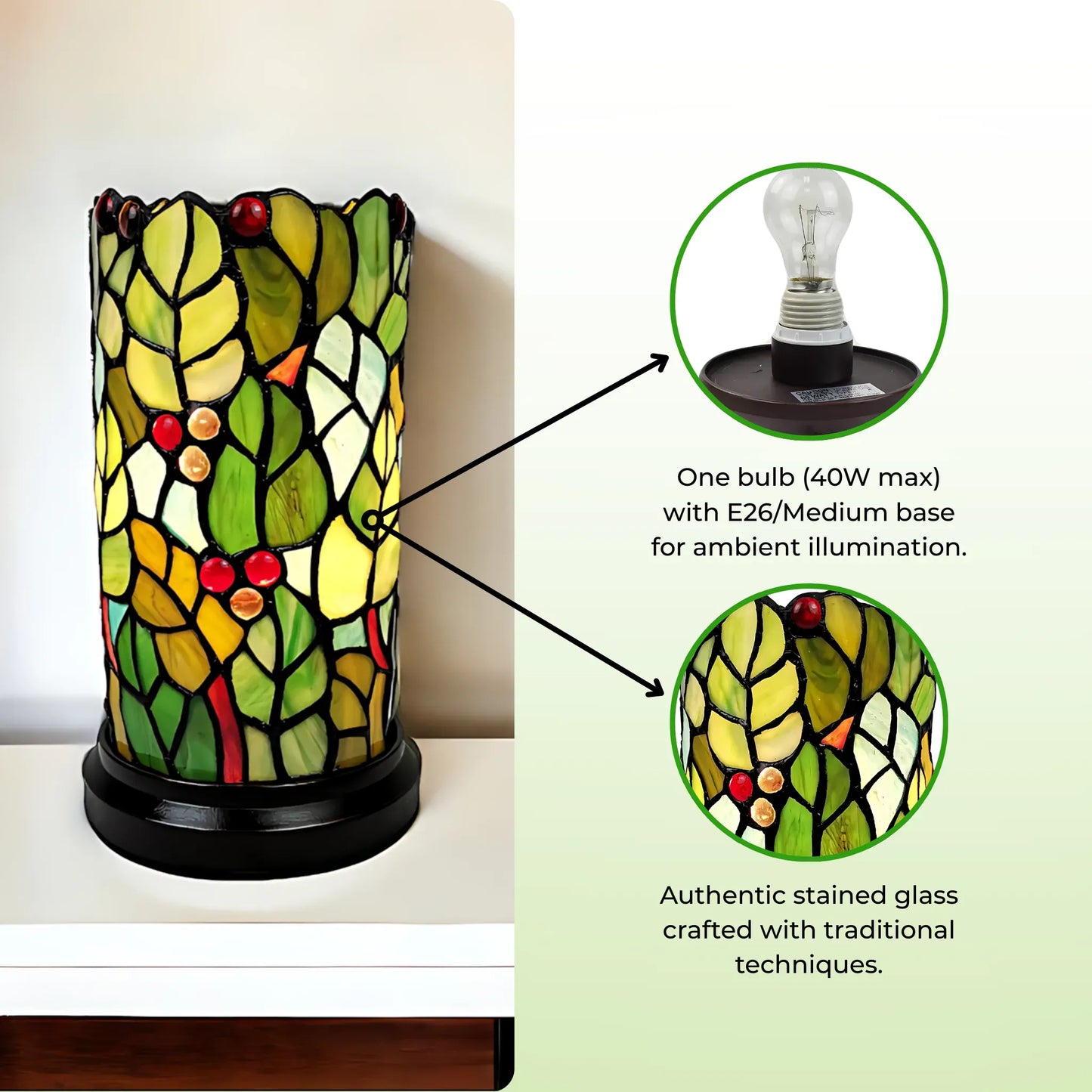 Stained Glass Accent Lamp Glass Lamp