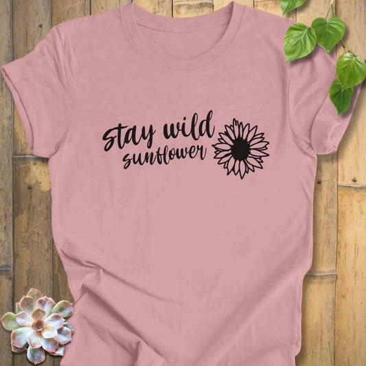 Orchid / XS Stay Wild Sunflower T-Shirt T-Shirt