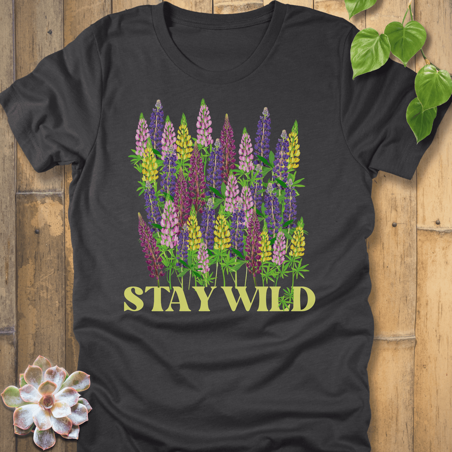Dark Grey Heather / S Stay Wild T-Shirt T-Shirt