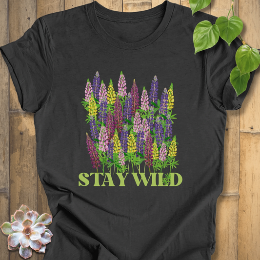 Dark Grey Heather / XS Stay Wild T-Shirt T-Shirt