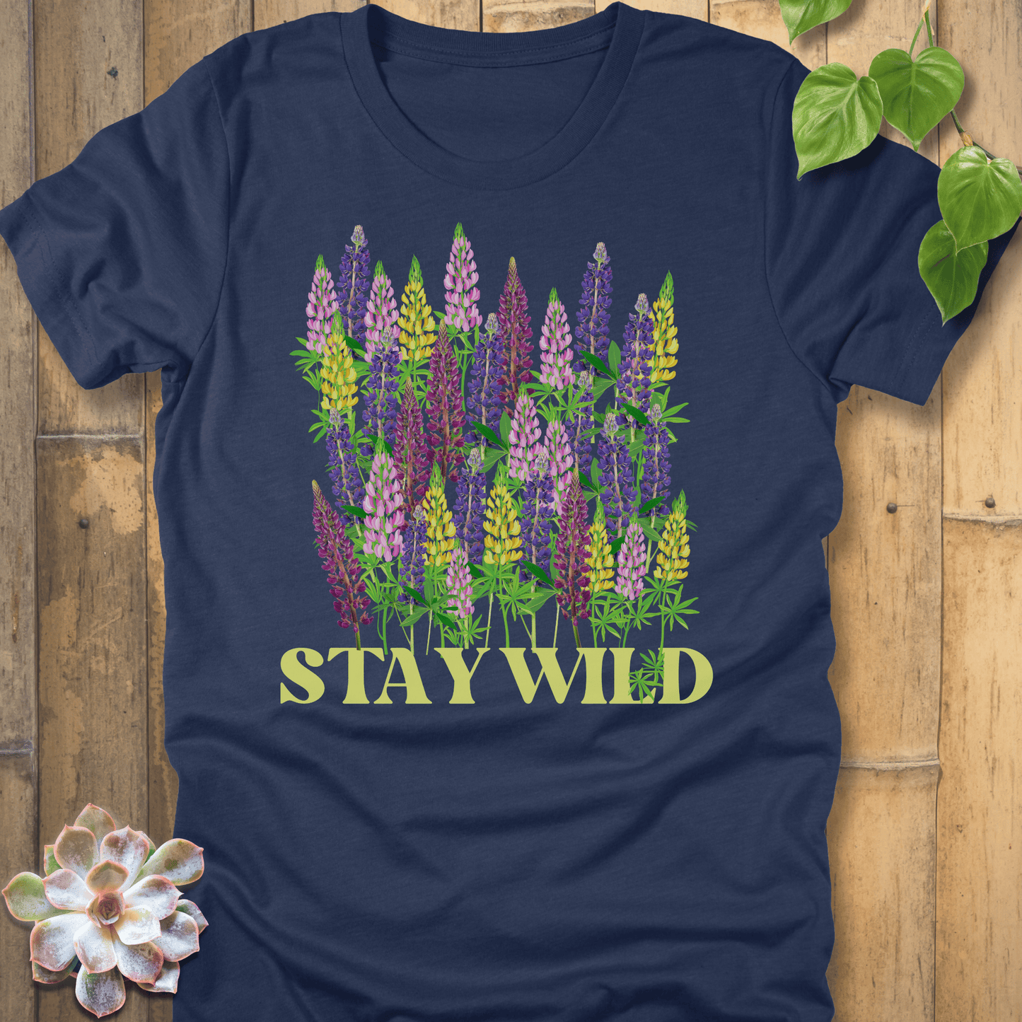 Heather Navy / S Stay Wild T-Shirt T-Shirt