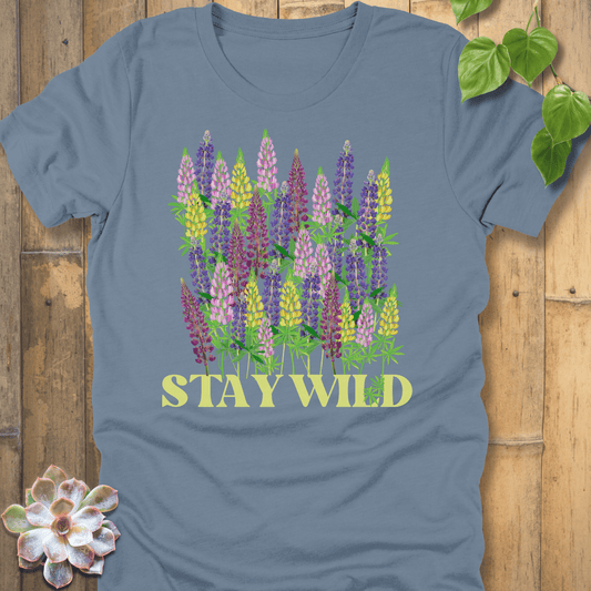 Steel Blue / S Stay Wild T-Shirt T-Shirt