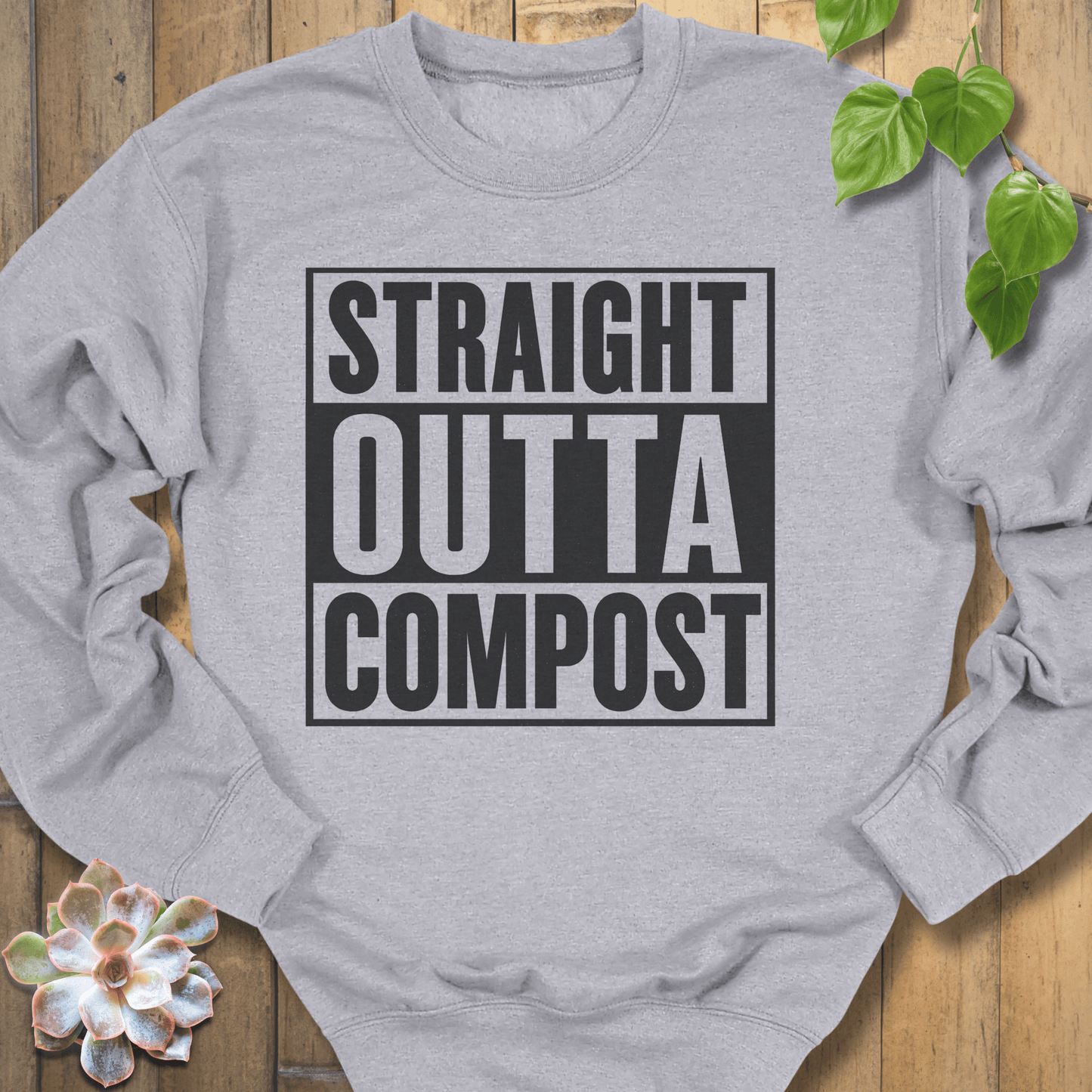 Sport Grey / S Straight Outta Compost Sweatshirt Sweatshirt