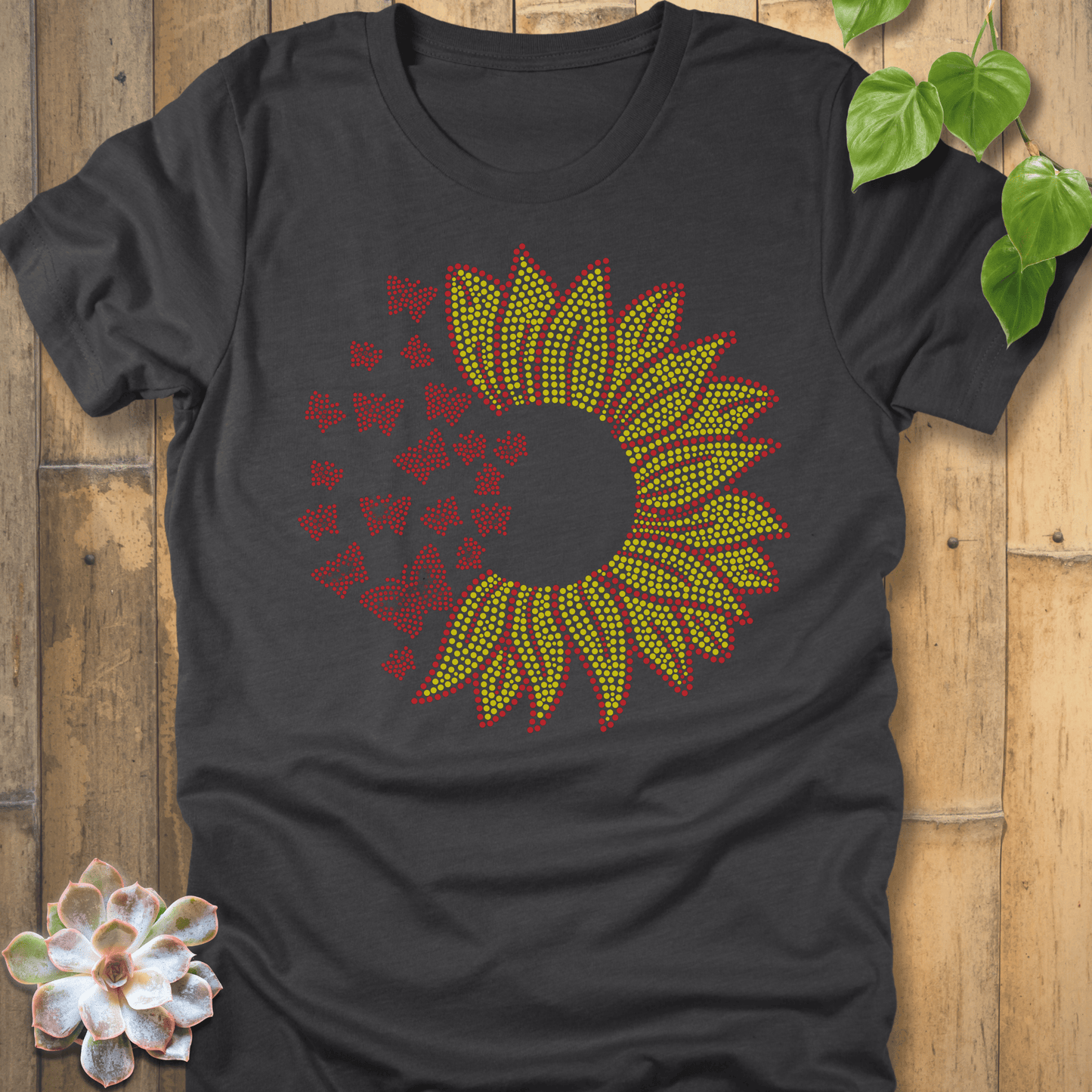Dark Grey Heather / S Sunflower Sparkle T-Shirt T-Shirt