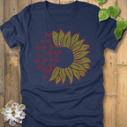 Heather Navy / S Sunflower Sparkle T-Shirt T-Shirt
