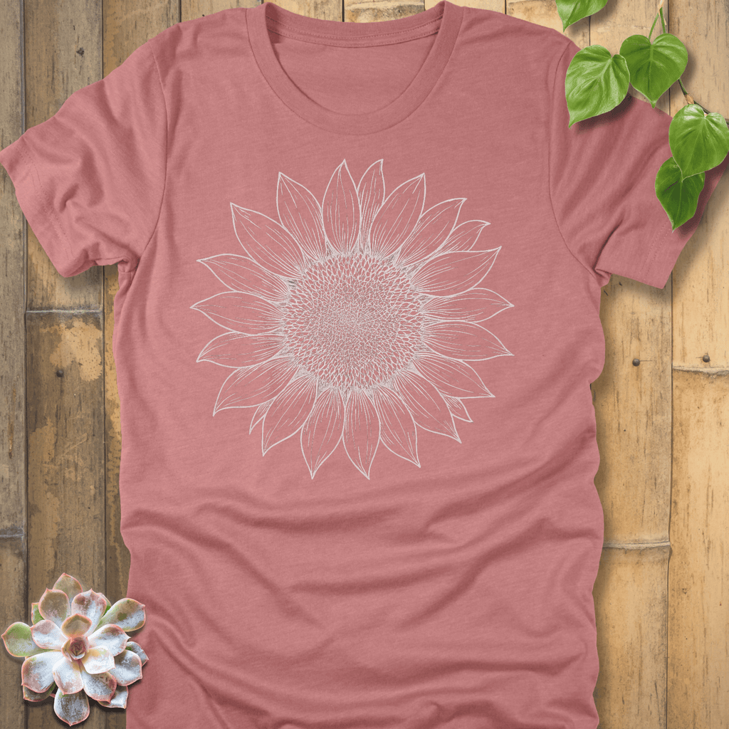 Heather Mauve / S Sunflower T-Shirt T-Shirt