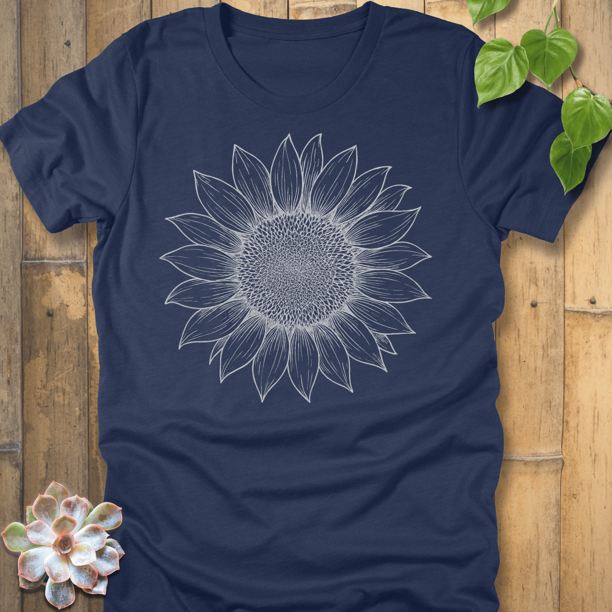 Heather Navy / S Sunflower T-Shirt T-Shirt