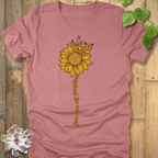 Heather Mauve / S Sunshine Sunflower T-Shirt T-Shirt