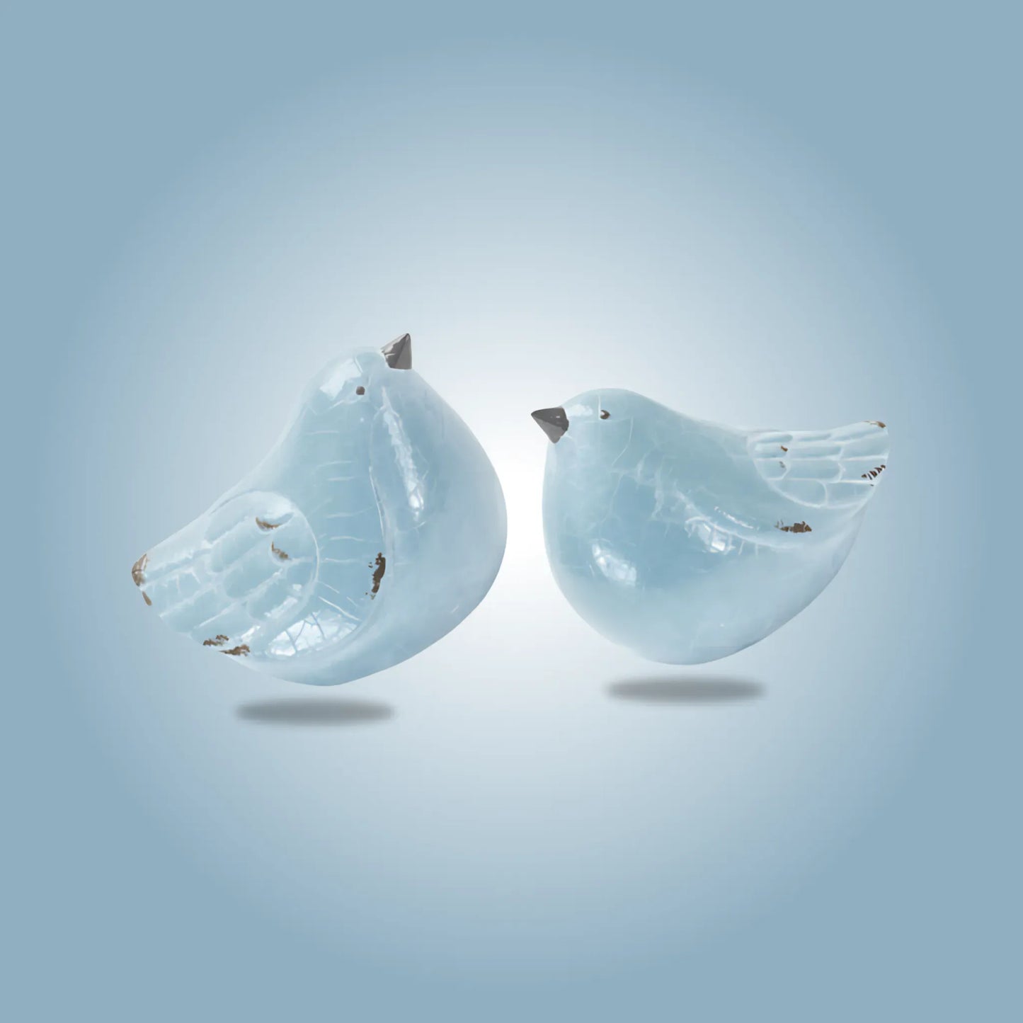 1 Terra Cotta Bird Figurines  Set of 4 Bird Figurine