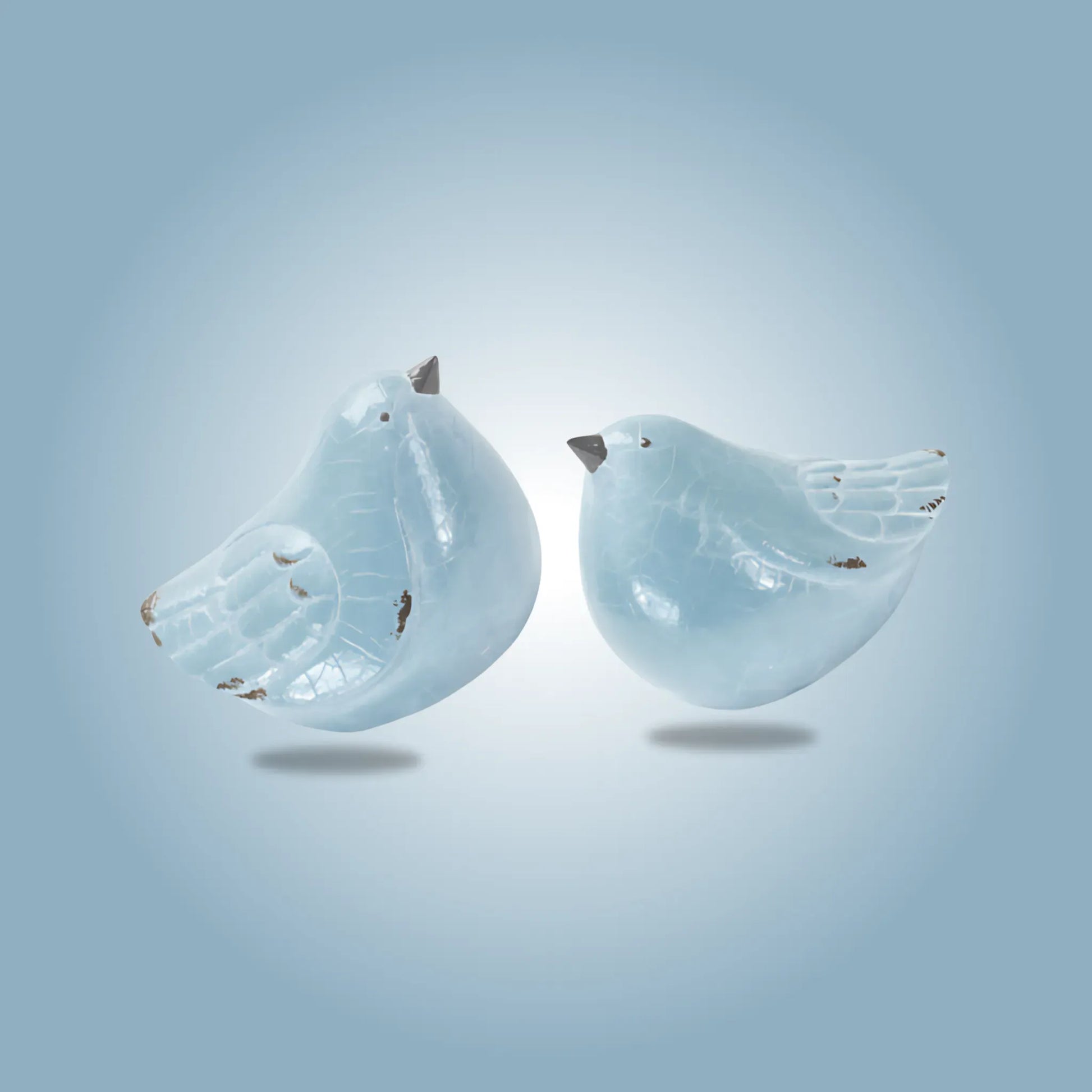 1 Terra Cotta Bird Figurines  Set of 4 Bird Figurine