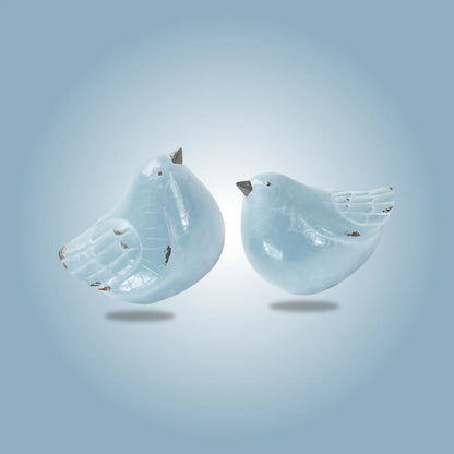 1 Terra Cotta Bird Figurines  Set of 4 Bird Figurine