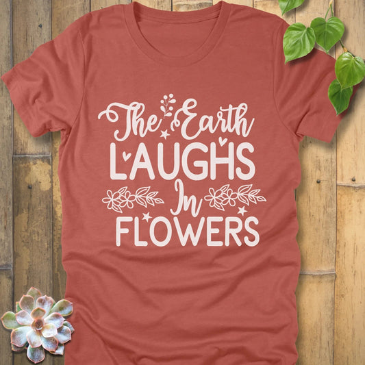 Heather Clay / S The Earth Laughs T-Shirt T-Shirt