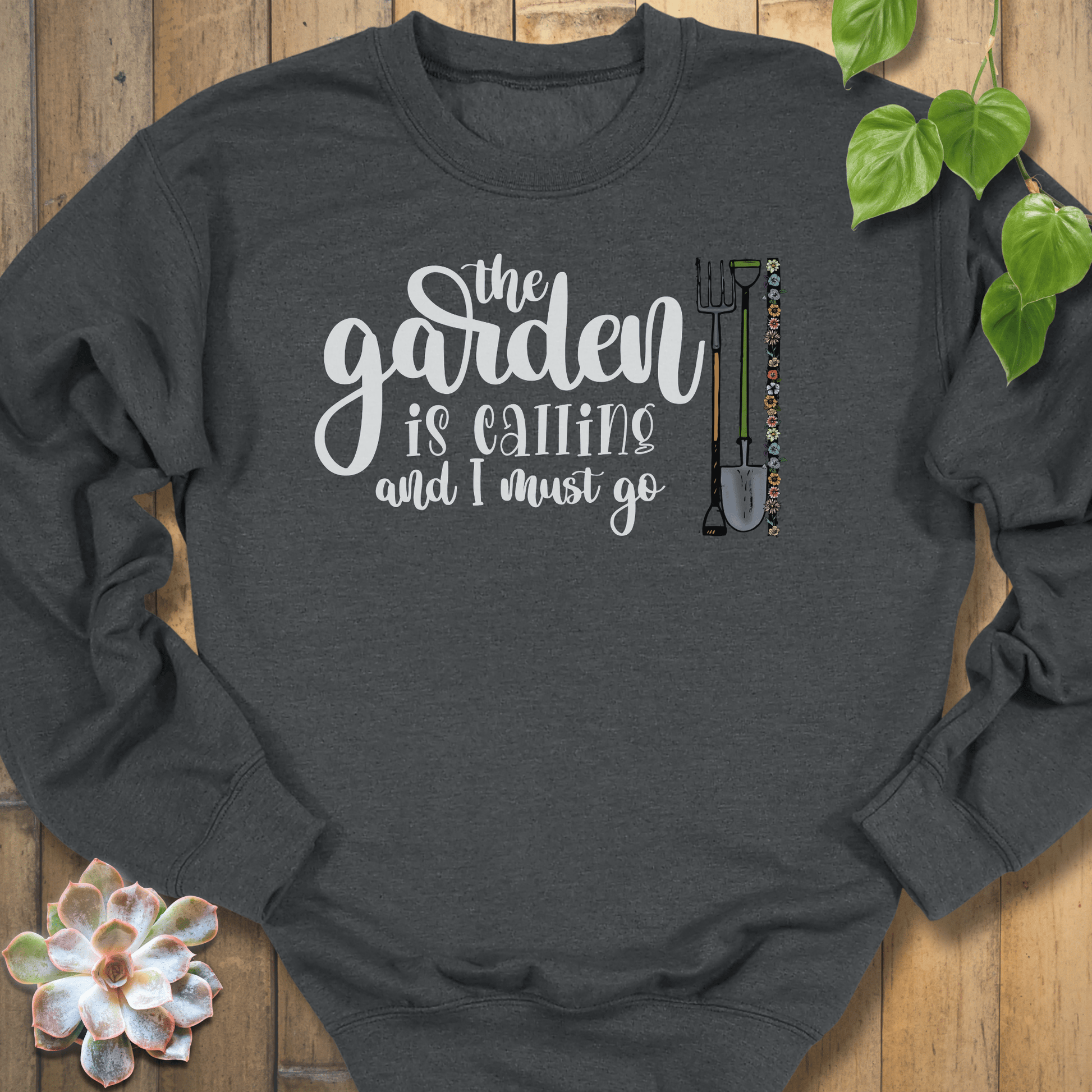 Dark Heather / S The Garden Is Calling Sweatshirt Sweatshirt