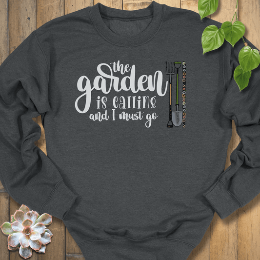 Dark Heather / S The Garden Is Calling Sweatshirt Sweatshirt