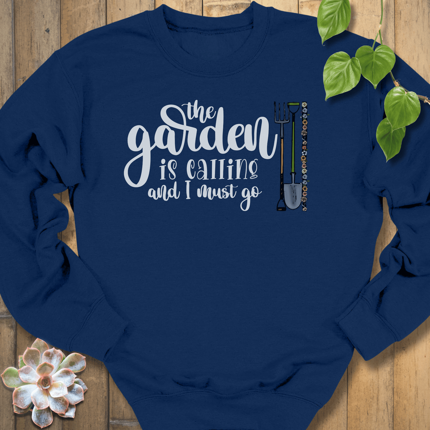 Navy / S The Garden Is Calling Sweatshirt Sweatshirt