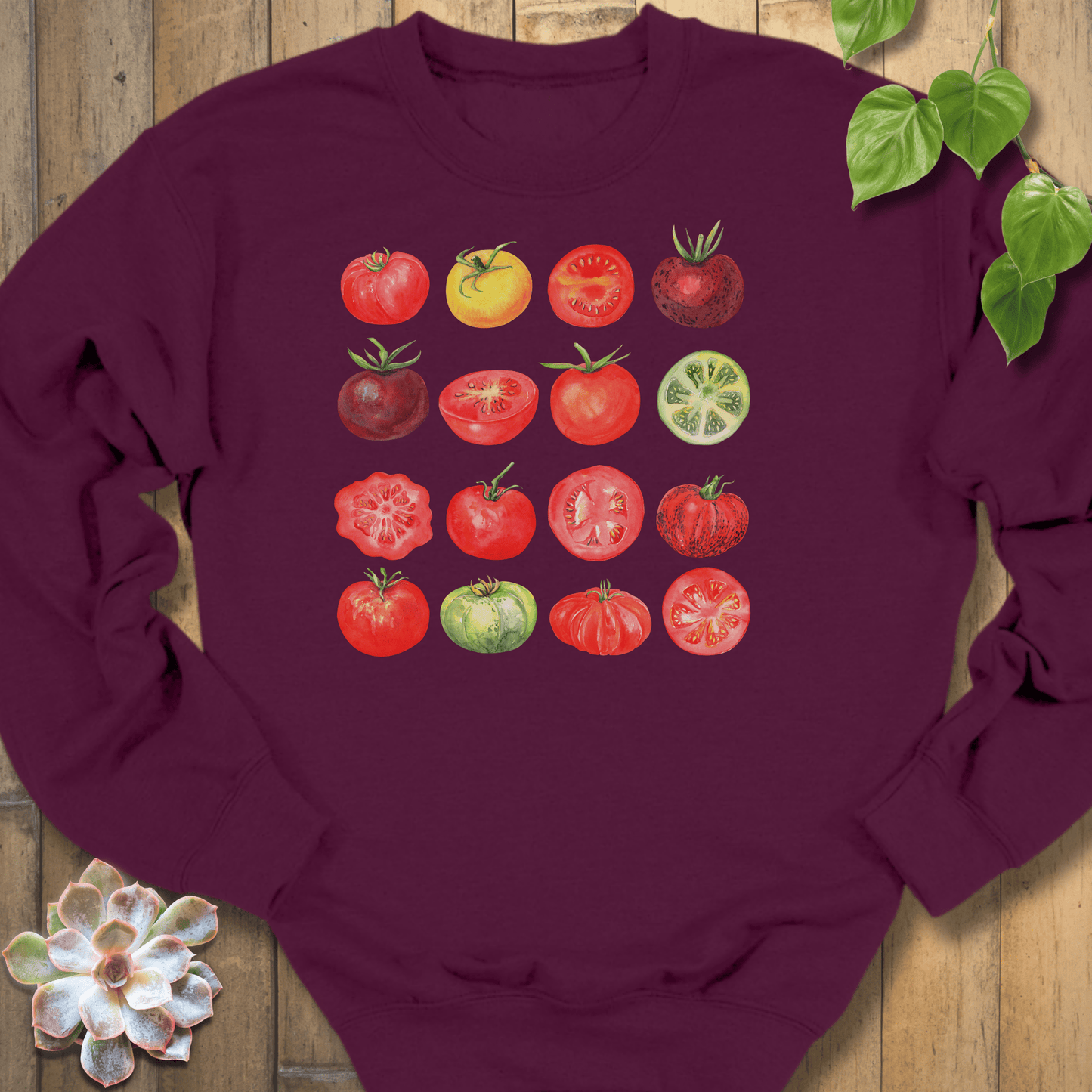 Maroon / S The Tomato Variety Club Sweatshirt Sweatshirt