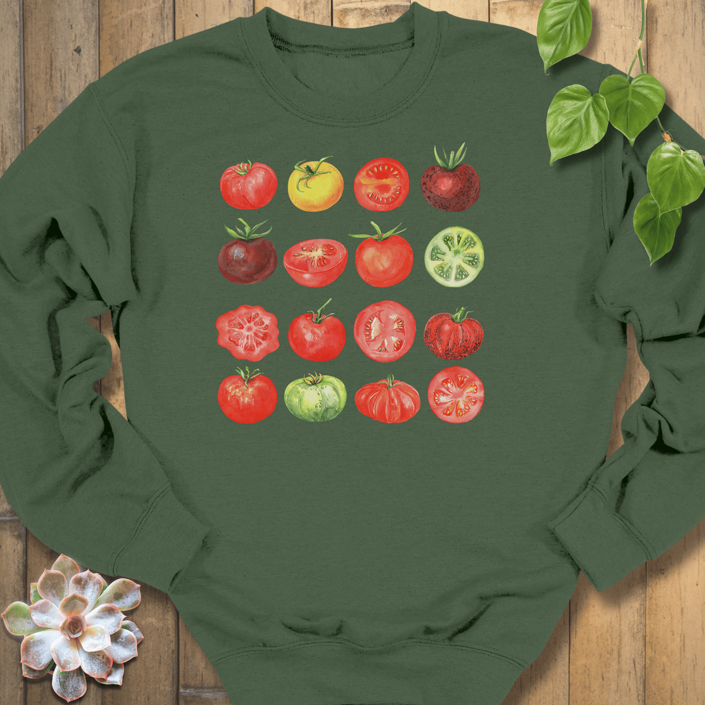 Military Green / S The Tomato Variety Club Sweatshirt Sweatshirt