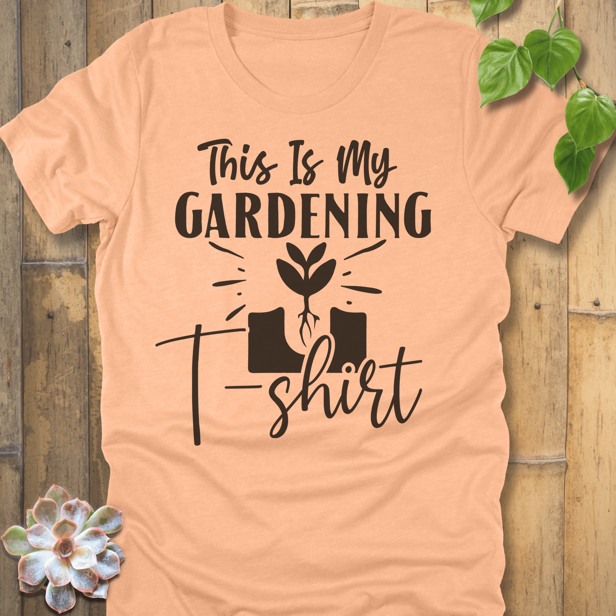 Heather Peach / S This Is My Gardening T-Shirt T-Shirt