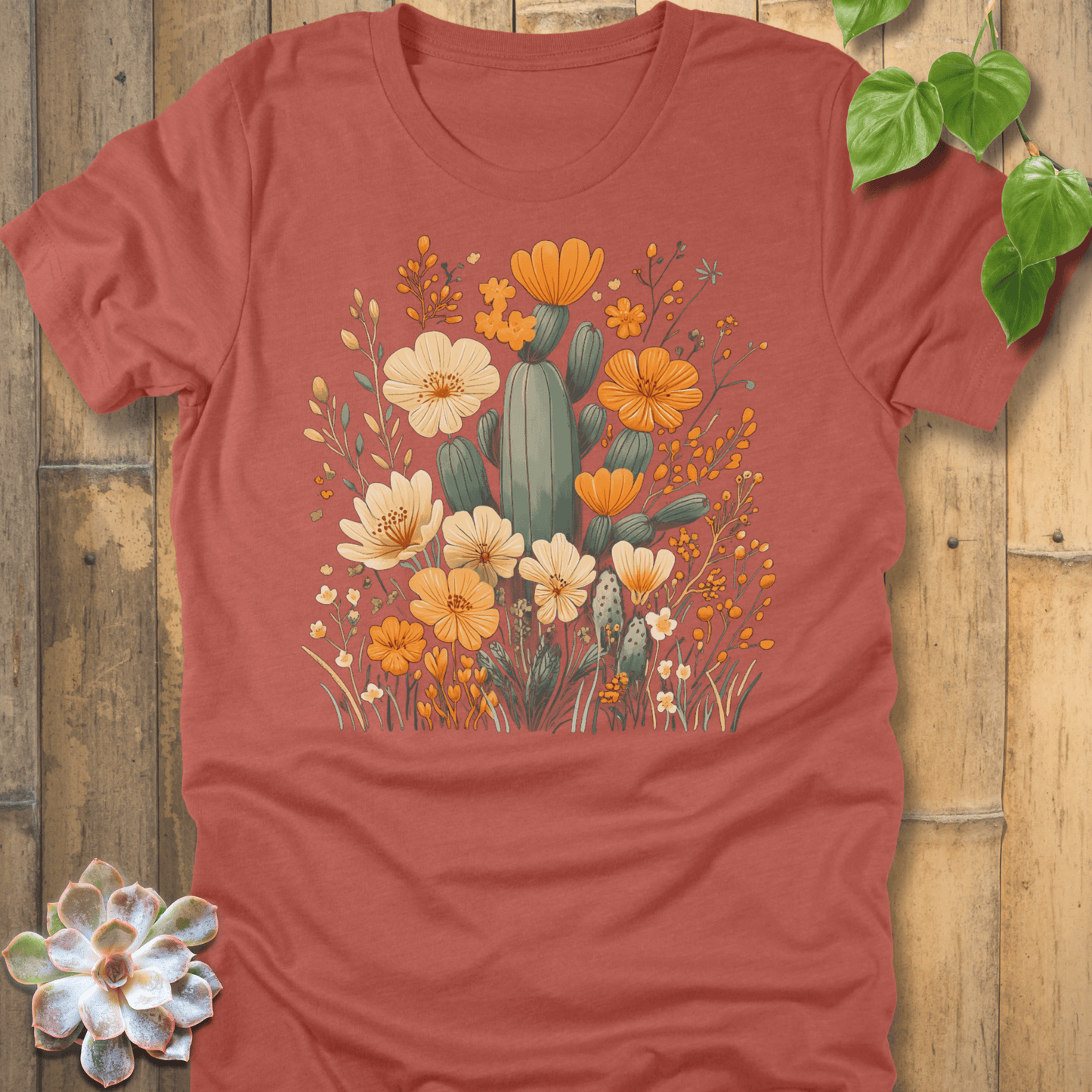 Heather Clay / S Thorns & Petals T-Shirt T-Shirt