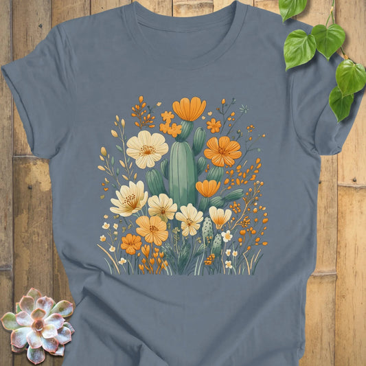 Steel Blue / XS Thorns & Petals T-Shirt T-Shirt