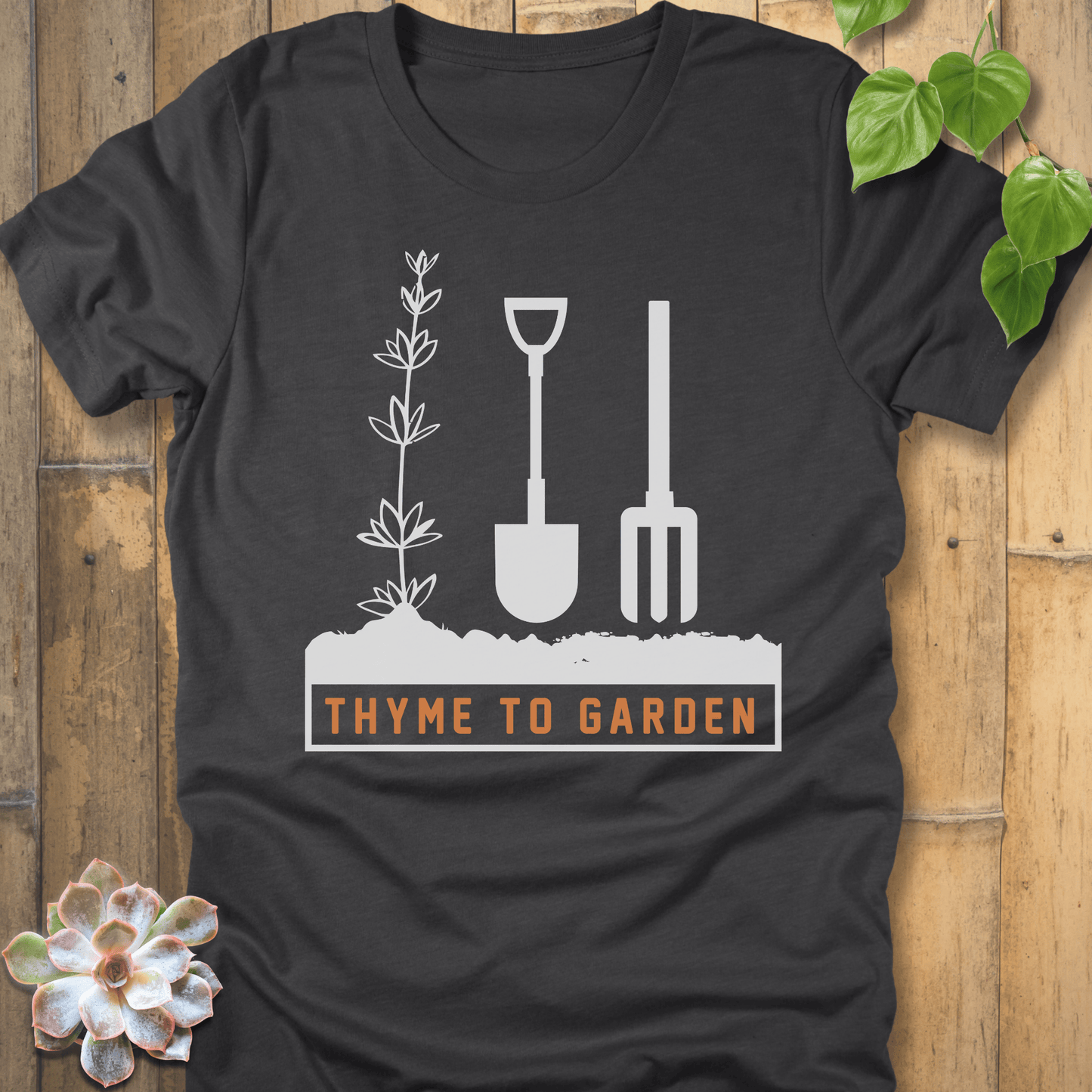 Dark Grey Heather / S Thyme To Garden T-Shirt T-Shirt