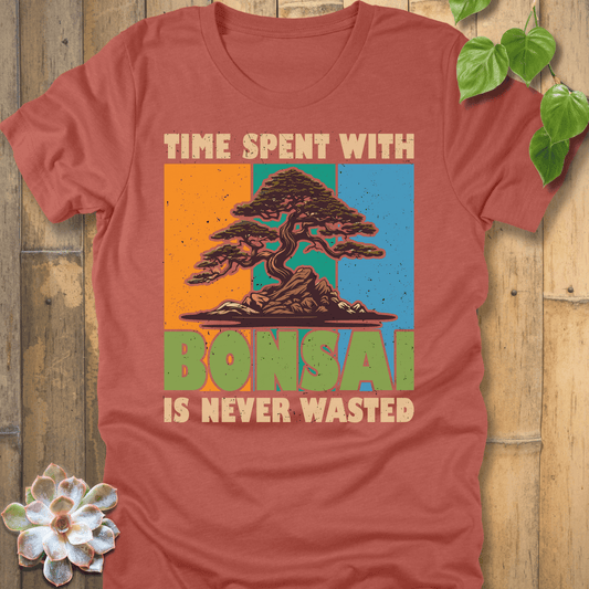 Heather Clay / S Time Spent With Bonsai T-Shirt T-Shirt