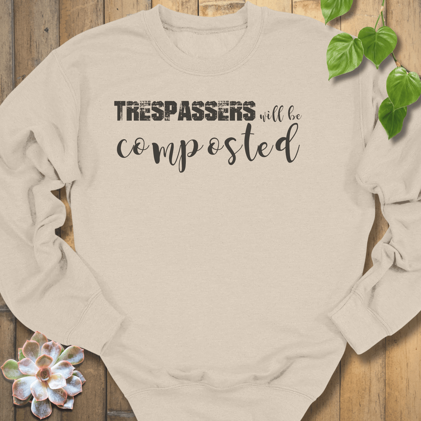 Sand / S Trespassers Sweatshirt Sweatshirt