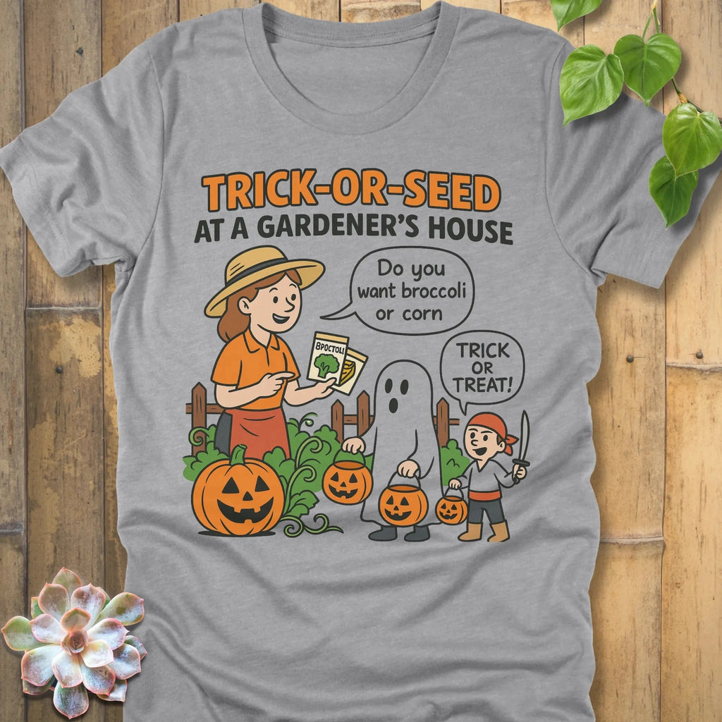 Athletic Heather / S Trick Or Seed T-Shirt T-Shirt
