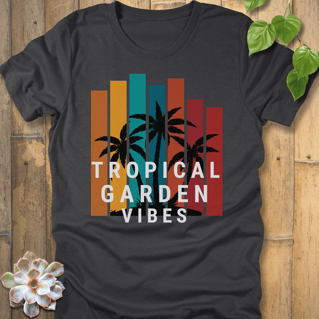 Dark Grey Heather / S Tropical Garden Vibes T-shirt T-Shirt