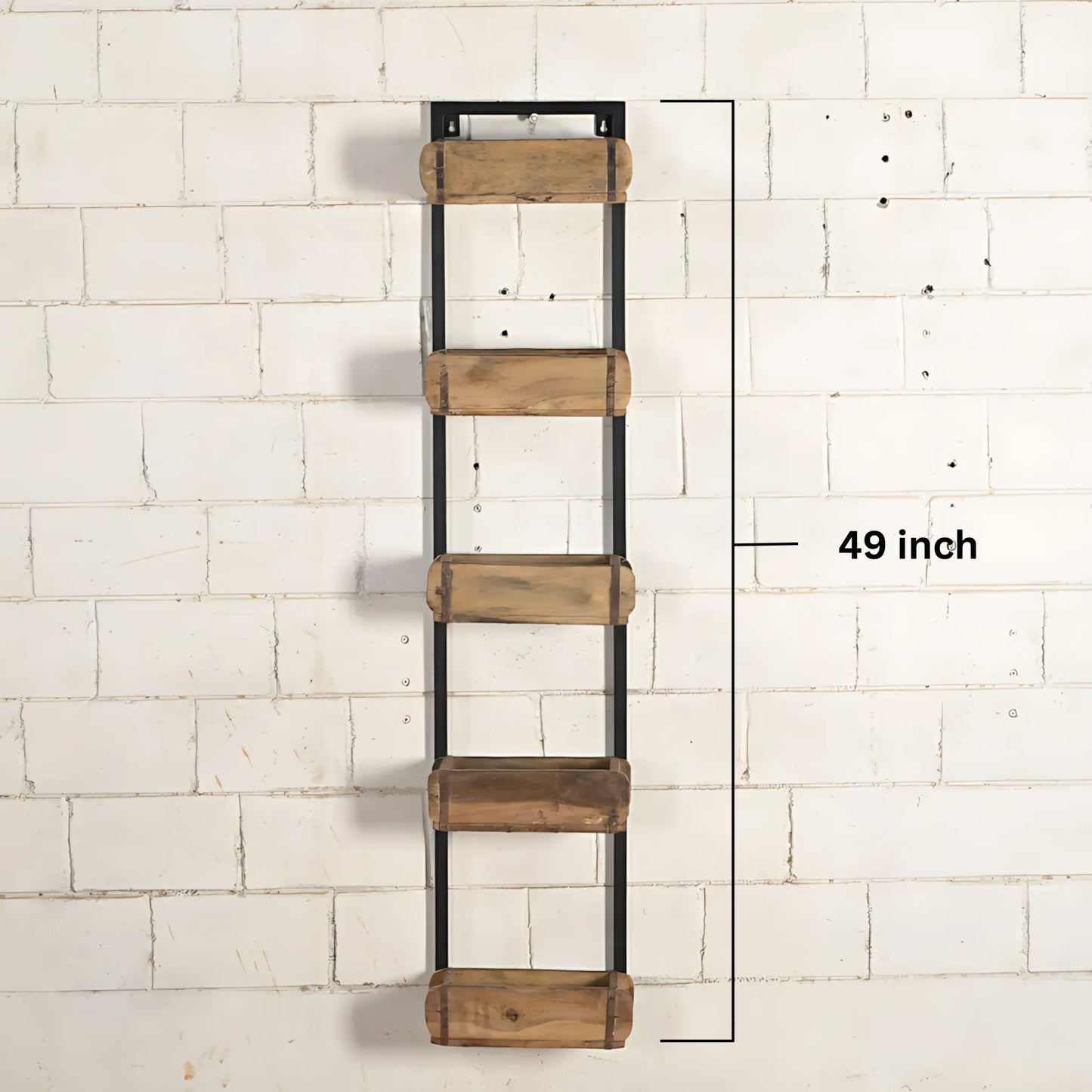 Brown / 1 Vintage Brick Mold Wall Rack Wall Rack