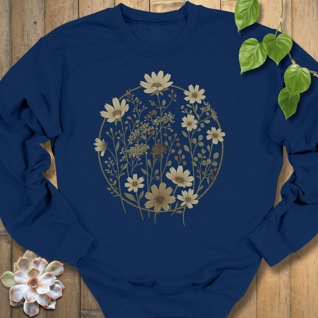 Navy / S Vintage Circle Sweatshirt Sweatshirt