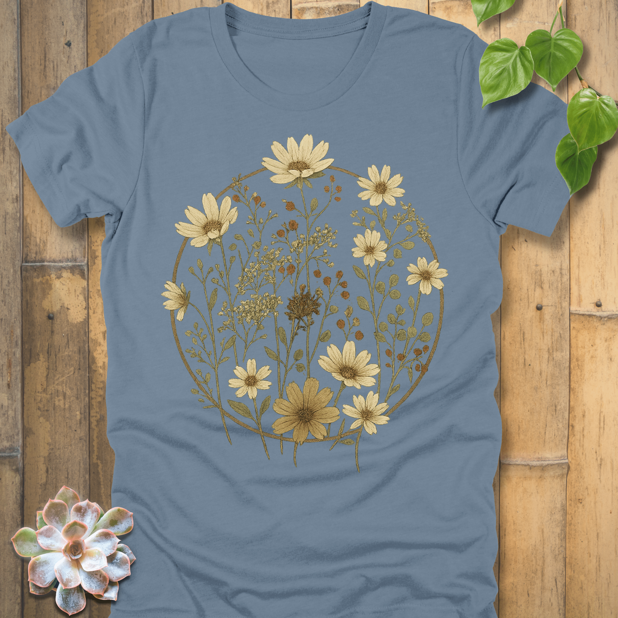 Steel Blue / S Vintage Circle T-Shirt T-Shirt