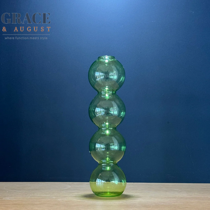 green large bubble vase