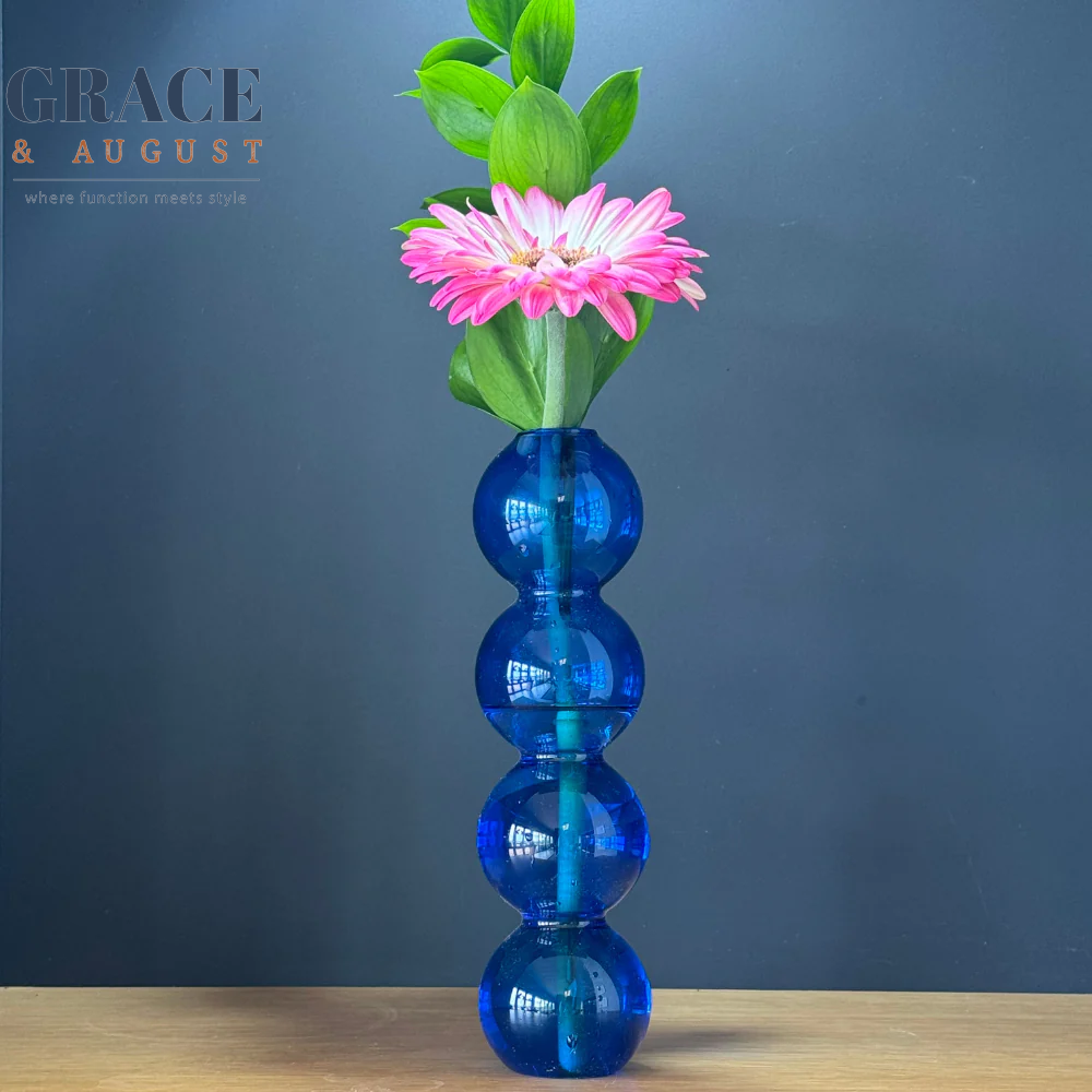 blue bubble vase