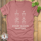 Heather Mauve / S Waves Of Life T-Shirt T-Shirt