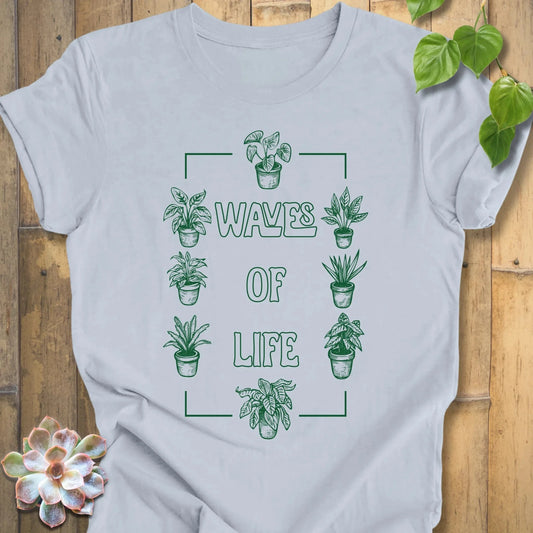 Light Blue / XS Waves Of Life T-Shirt T-Shirt