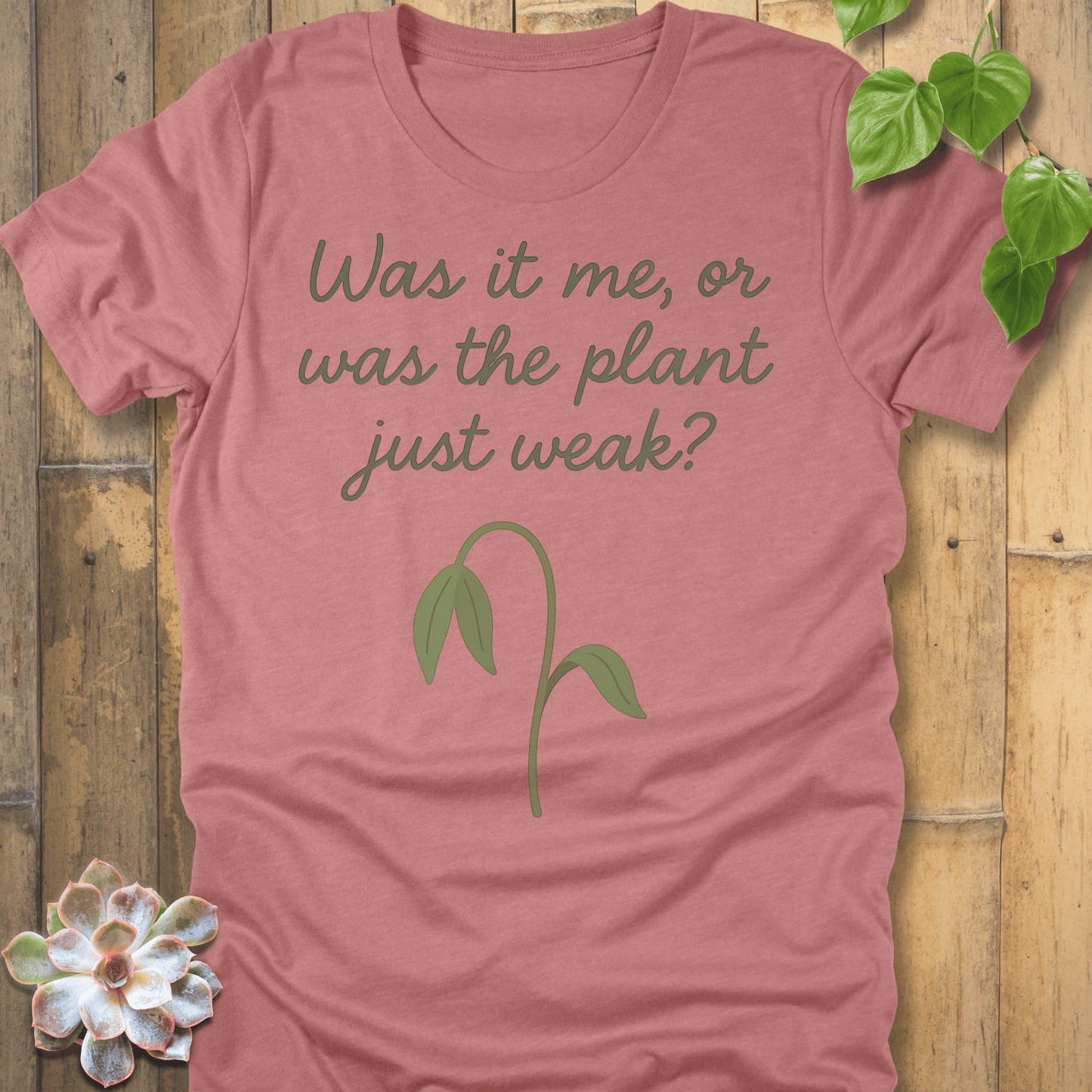Heather Mauve / S Weak Plant T-shirt T-Shirt