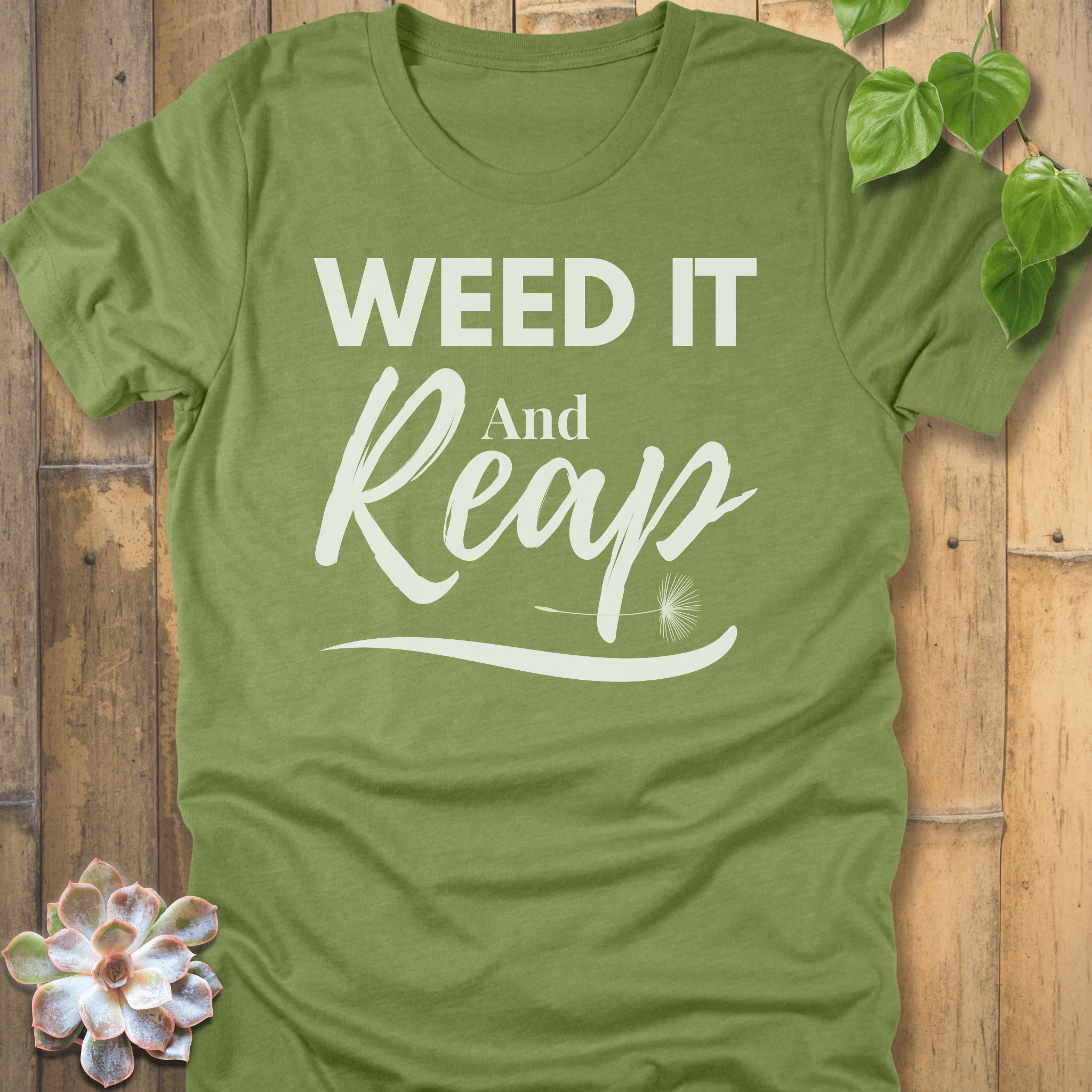 Heather Green / S Weed It And Reap T-shirt T-Shirt