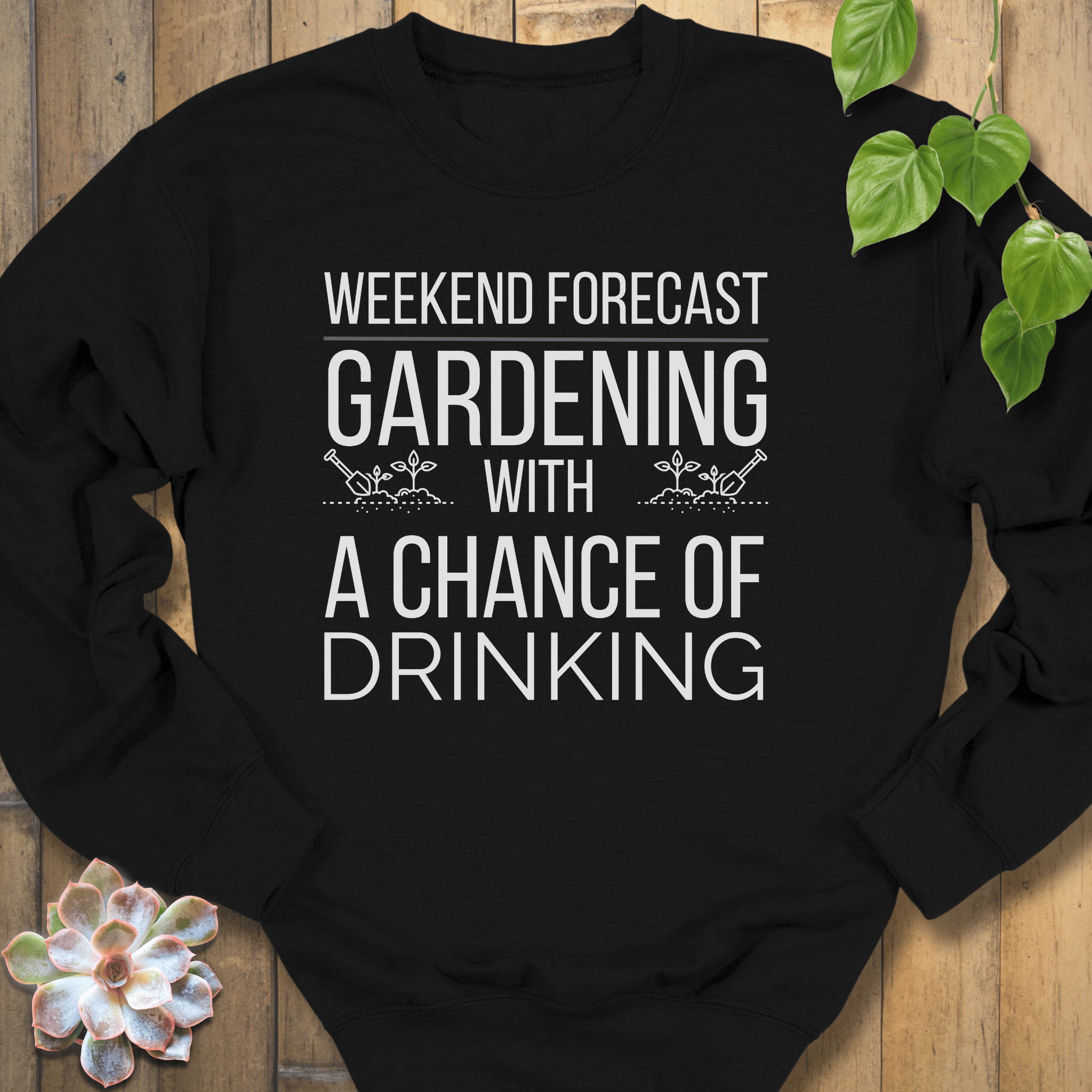 Black / S Weekend Forecast Gardening Sweatshirt Sweatshirt